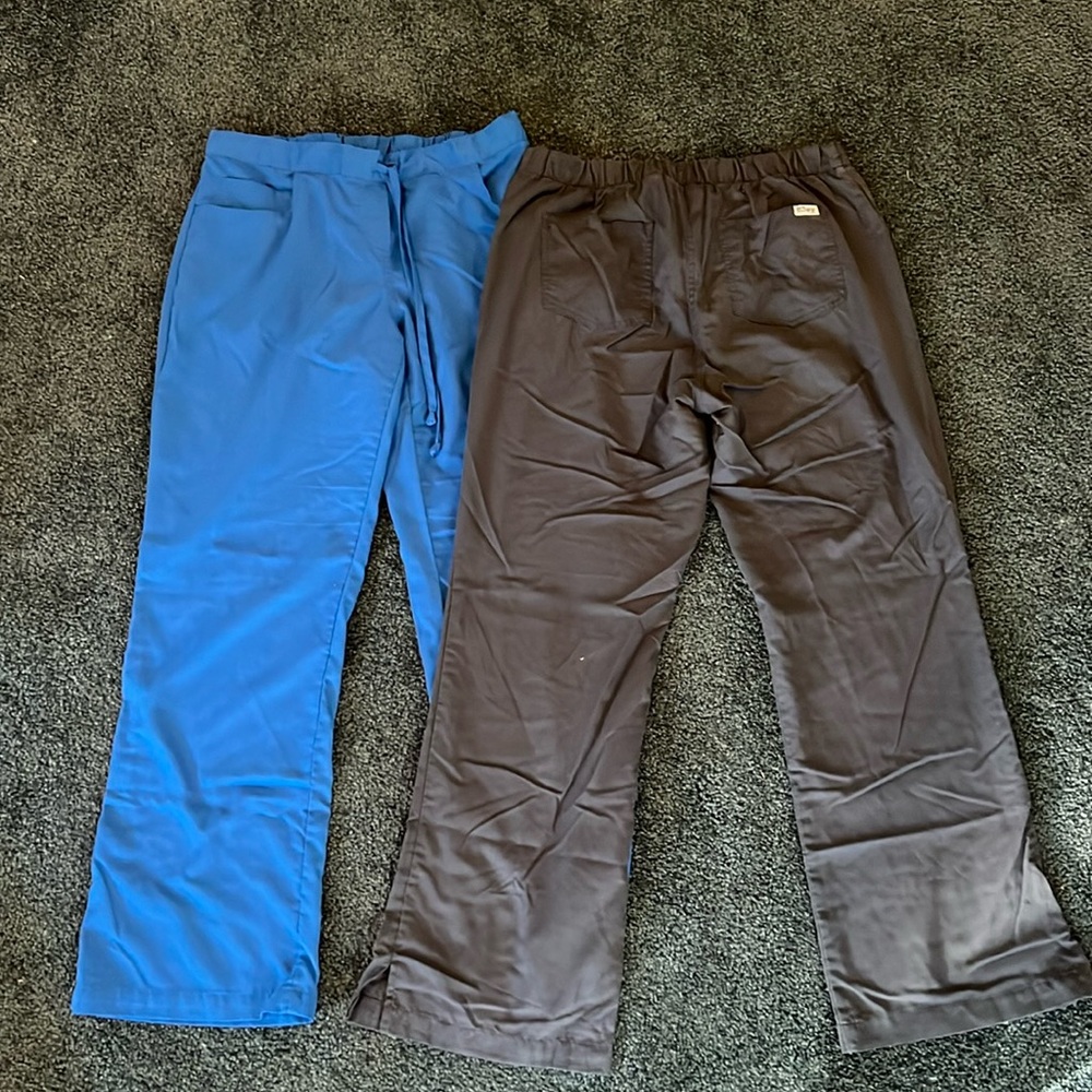 Two Pairs Grey’s Anatomy 5-Pocket Drawstring Scrub Pants